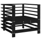 vidaXL Sedie da Giardino con Cuscini 2pz Legno Massello di Pino Nero vidaXL Sedie da Giardino con Cuscini 2pz Legno Massello di Pino Nero