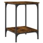 vidaXL Tavolino da Salotto Rovere Fumo 40x40x55 cm Legno Multistrato