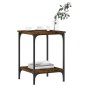 vidaXL Tavolino da Salotto Rovere Fumo 40x40x55 cm Legno Multistrato