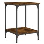 vidaXL Tavolino da Salotto Rovere Fumo 40x40x55 cm Legno Multistrato