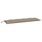 vidaXL Cuscino per Panca da Giardino Tortora 150 cm in Tessuto Oxford