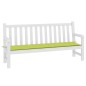 vidaXL Cuscino per Panca Verde Brillante 150x50x3 cm in Tessuto Oxford