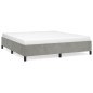 vidaXL Giroletto senza Materasso Grigio Chiaro 180x200 cm Velluto vidaXL Giroletto senza Materasso Grigio Chiaro 180x200 cm Velluto