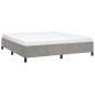 vidaXL Giroletto senza Materasso Grigio Chiaro 180x200 cm Velluto vidaXL Giroletto senza Materasso Grigio Chiaro 180x200 cm Velluto