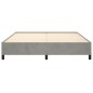 vidaXL Giroletto senza Materasso Grigio Chiaro 180x200 cm Velluto vidaXL Giroletto senza Materasso Grigio Chiaro 180x200 cm Velluto