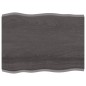 vidaXL Piano Tavolo Grigio Scuro 80x60x4 cm in Rovere Non Trattato vidaXL Piano Tavolo Grigio Scuro 80x60x4 cm in Rovere Non Trattato
