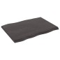 vidaXL Piano Tavolo Grigio Scuro 80x60x4 cm in Rovere Non Trattato vidaXL Piano Tavolo Grigio Scuro 80x60x4 cm in Rovere Non Trattato