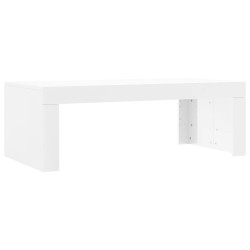vidaXL Tavolino da Salotto Bianco Lucido 102x50x36cm Legno Multistrato