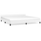 vidaXL Giroletto con Testiera Bianco 200x200 cm in Similpelle vidaXL Giroletto con Testiera Bianco 200x200 cm in Similpelle