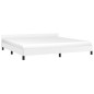 vidaXL Giroletto con Testiera Bianco 200x200 cm in Similpelle vidaXL Giroletto con Testiera Bianco 200x200 cm in Similpelle