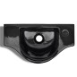 Lavandino Bagno in Ceramica Nera con Foro per Rubinetto Lavandino Bagno in Ceramica Nera con Foro per Rubinetto