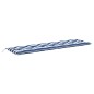 vidaXL Cuscino Panca Giardino Righe Bianche e Blu 200x50x7 cm Tessuto