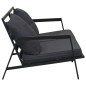 vidaXL Set Divani da Giardino 5 pz con Cuscini Alluminio Grigio Scuro vidaXL Set Divani da Giardino 5 pz con Cuscini Alluminio Grigio Scuro