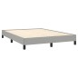 vidaXL Giroletto Grigio Chiaro 140x190 cm in Tessuto vidaXL Giroletto Grigio Chiaro 140x190 cm in Tessuto
