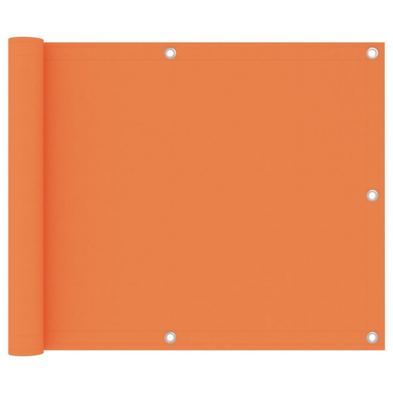 Paravento da Balcone Arancione 75x300 cm Tessuto Oxford