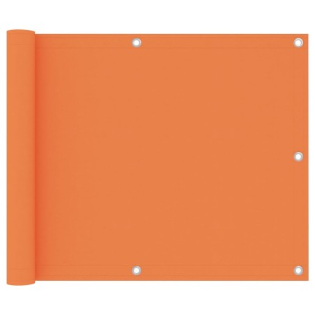 Paravento da Balcone Arancione 75x300 cm Tessuto Oxford