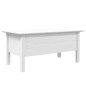 vidaXL Tavolino da Salotto BODO 100x55x45cm Legno Massello Pino Bianco