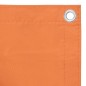 Paravento da Balcone Arancione 75x300 cm Tessuto Oxford