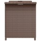 vidaXL Panca da Giardino con Cuscino Marrone 116x46x57cm in Polyrattan vidaXL Panca da Giardino con Cuscino Marrone 116x46x57cm in Polyrattan