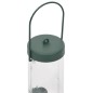 vidaXL Mangiatoie per Uccelli 3 pz Verde Scuro 17x17x32 cm vidaXL Mangiatoie per Uccelli 3 pz Verde Scuro 17x17x32 cm