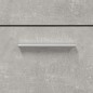 vidaXL Mobile da Bagno con Specchio Grigio Cemento Legno Multistrato