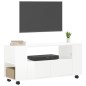 vidaXL Mobile Porta TV Bianco Lucido 102x34,5x43 cm Legno Multistrato vidaXL Mobile Porta TV Bianco Lucido 102x34,5x43 cm Legno Multistrato