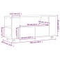 vidaXL Mobile Porta TV Bianco Lucido 102x34,5x43 cm Legno Multistrato vidaXL Mobile Porta TV Bianco Lucido 102x34,5x43 cm Legno Multistrato