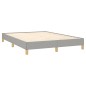 vidaXL Giroletto Grigio Chiaro 160x200 cm in Tessuto