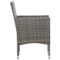 vidaXL Set Divani da Giardino 4 pz con Cuscini in Polyrattan Grigio vidaXL Set Divani da Giardino 4 pz con Cuscini in Polyrattan Grigio
