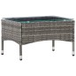 vidaXL Set Divani da Giardino 4 pz con Cuscini in Polyrattan Grigio vidaXL Set Divani da Giardino 4 pz con Cuscini in Polyrattan Grigio