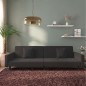 vidaXL Divano Letto a 2 Posti con 2 Cuscini Nero in Velluto vidaXL Divano Letto a 2 Posti con 2 Cuscini Nero in Velluto