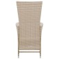 vidaXL Set da Pranzo da Giardino 7 pz con Cuscini in Polyrattan Beige vidaXL Set da Pranzo da Giardino 7 pz con Cuscini in Polyrattan Beige