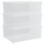 vidaXL Contenitori in Plastica 3 pz 10 L Impilabili vidaXL Contenitori in Plastica 3 pz 10 L Impilabili