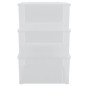 vidaXL Contenitori in Plastica 3 pz 10 L Impilabili vidaXL Contenitori in Plastica 3 pz 10 L Impilabili