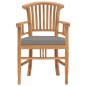 vidaXL Sedie da Giardino 2 pz con Cuscini Grigio Scuro Legno di Teak vidaXL Sedie da Giardino 2 pz con Cuscini Grigio Scuro Legno di Teak
