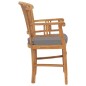vidaXL Sedie da Giardino 2 pz con Cuscini Grigio Scuro Legno di Teak vidaXL Sedie da Giardino 2 pz con Cuscini Grigio Scuro Legno di Teak
