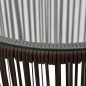 vidaXL Set da Bistrot 3 pz con Cuscini in Polyrattan Marrone vidaXL Set da Bistrot 3 pz con Cuscini in Polyrattan Marrone