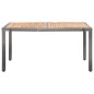 vidaXL Set da Pranzo per Esterni 7 pz con Cuscini in Polyrattan Grigio vidaXL Set da Pranzo per Esterni 7 pz con Cuscini in Polyrattan Grigio
