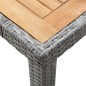 vidaXL Set da Pranzo per Esterni 7 pz con Cuscini in Polyrattan Grigio vidaXL Set da Pranzo per Esterni 7 pz con Cuscini in Polyrattan Grigio