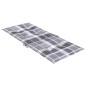 vidaXL Cuscini per Sedie 4 pz Grigi a Quadri 120x50x3 cm in Tessuto vidaXL Cuscini per Sedie 4 pz Grigi a Quadri 120x50x3 cm in Tessuto