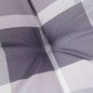 vidaXL Cuscini per Sedie 4 pz Grigi a Quadri 120x50x3 cm in Tessuto vidaXL Cuscini per Sedie 4 pz Grigi a Quadri 120x50x3 cm in Tessuto