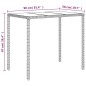 vidaXL Set Mobili da Giardino 4 pz con Cuscini in Polyrattan Marrone vidaXL Set Mobili da Giardino 4 pz con Cuscini in Polyrattan Marrone