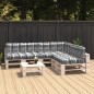 vidaXL Cuscini per Divano Pallet 7 pz Grigio Motivo a Quadri vidaXL Cuscini per Divano Pallet 7 pz Grigio Motivo a Quadri