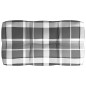 vidaXL Cuscini per Divano Pallet 7 pz Grigio Motivo a Quadri vidaXL Cuscini per Divano Pallet 7 pz Grigio Motivo a Quadri