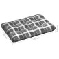 vidaXL Cuscini per Divano Pallet 7 pz Grigio Motivo a Quadri vidaXL Cuscini per Divano Pallet 7 pz Grigio Motivo a Quadri
