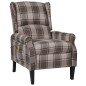 vidaXL Poltrona Massaggiante Reclinabile Beige in Tessuto vidaXL Poltrona Massaggiante Reclinabile Beige in Tessuto