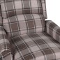 vidaXL Poltrona Massaggiante Reclinabile Beige in Tessuto vidaXL Poltrona Massaggiante Reclinabile Beige in Tessuto