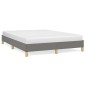 vidaXL Giroletto senza Materasso Grigio Scuro 140x190 cm Tessuto vidaXL Giroletto senza Materasso Grigio Scuro 140x190 cm Tessuto