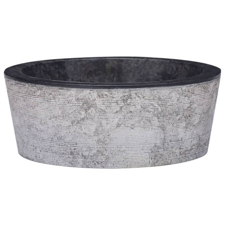 Lavandino Nero Ø40x15 cm in Marmo