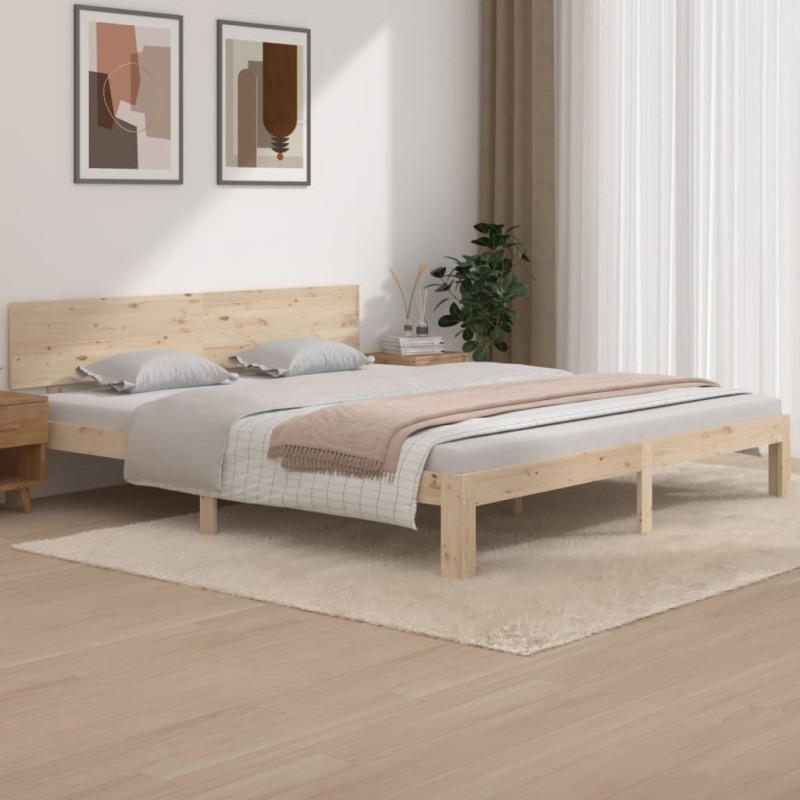 vidaXL Giroletto 180x200 cm in Legno Massello di Pino vidaXL Giroletto 180x200 cm in Legno Massello di Pino